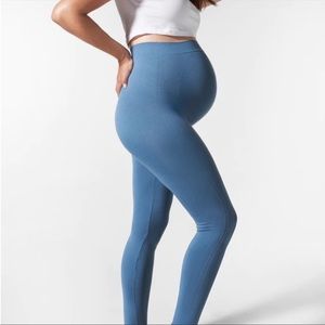 BLANQI Everyday Maternity Belly Support Leggings Oil Blue Medium